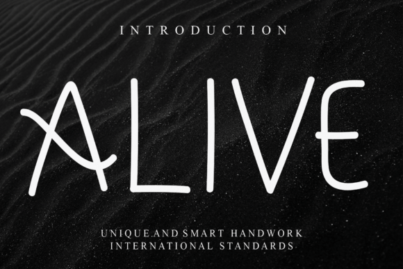 Alive: A Handwritten Font for Crafters and Creators