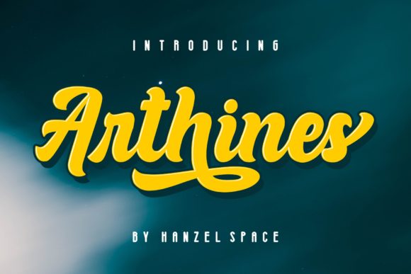 Arthines: A Bold Handwritten Font for Stylish Branding