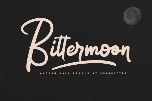 Bittermoon: A Modern Handwritten Font for Elegant Web Design