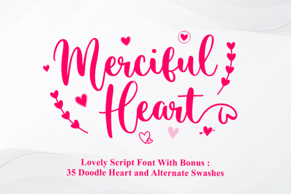 Bring Elegance to Your Handmade Creations with Merciful Heart Font