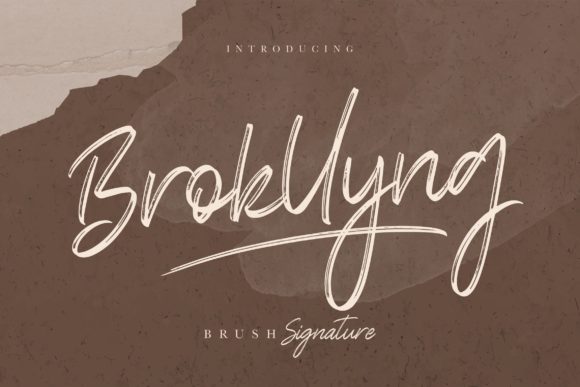 Brokllyng: A Handwritten Font for Editorial Elegance