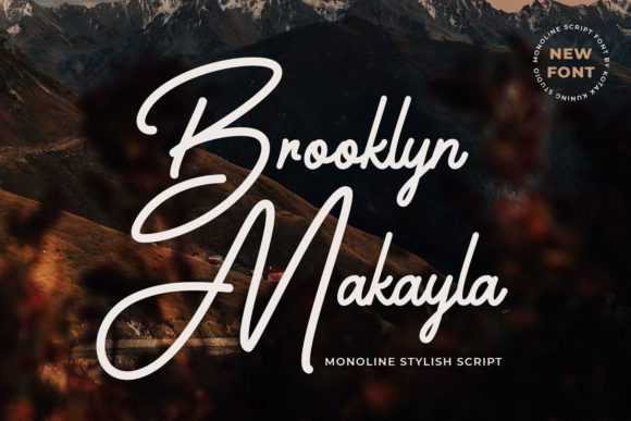 Brooklyn Makayla: A Delicate Script Font for Branding