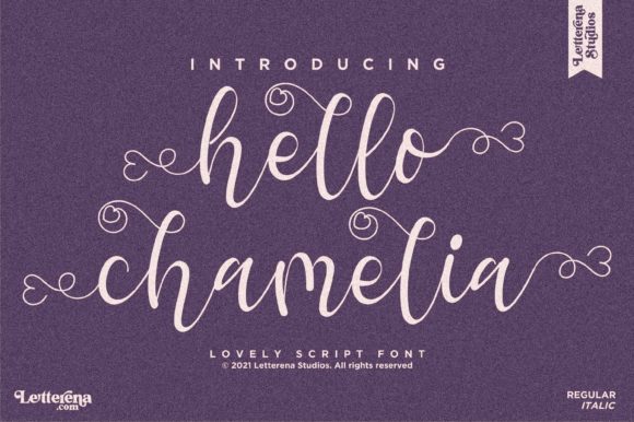 Charming Hello Chamelia: A Handwritten Font for Web Design