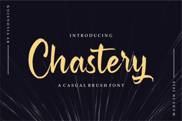 Chastery: A Script Font with Elegance and Edge