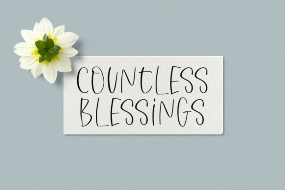 Countless Blessings: A Handwritten Font for Modern Web Design