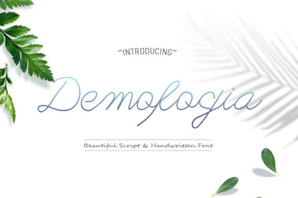 Demofogia: A Delicate Script Font for Crafters