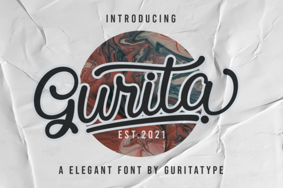Discover the Charm of Gurita: A Handwritten Font for Makers