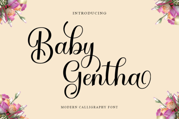 Enhance Your Brand with Baby Gentha: A Handwritten Font