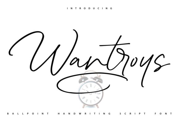 Enhance Your Brand with Wantroys: A Graceful Handwritten Font