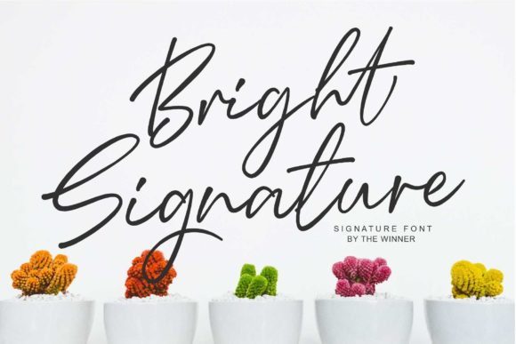 Enhance Your Editorial Design with Bright Signature Font