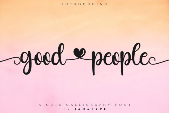 Good People: A Versatile Script Font for Web Design