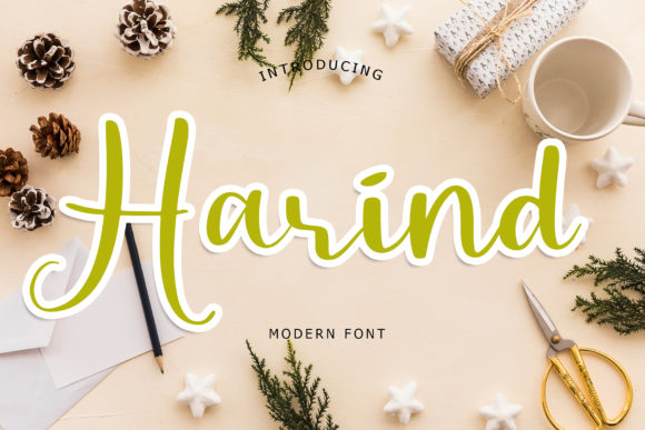 Harind: A Charming Script Font for Makers and Creators