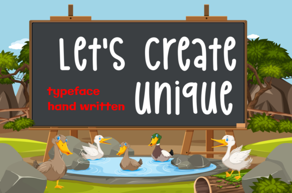 Let's Create Unique: A Versatile Font for Creative Makers