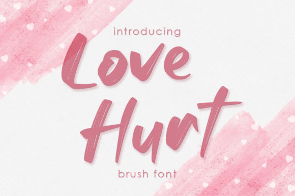 Love Hurt: A Bold Brushed Font for Creative Makers