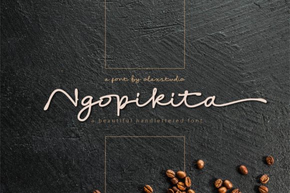 Ngopikita: A Handwritten Font for Elegant Editorial Design
