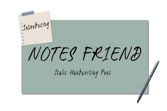 Notes Friend: A Handwritten Font for Editorial Charm