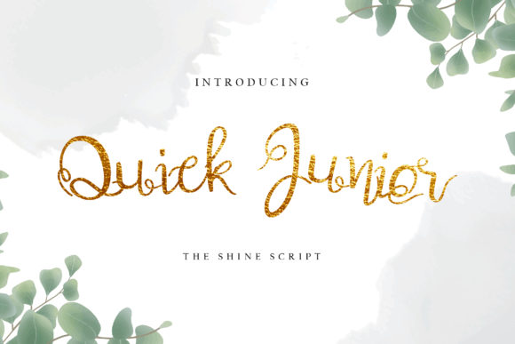Quick Junior: A Charming Script Font for Editorial Design