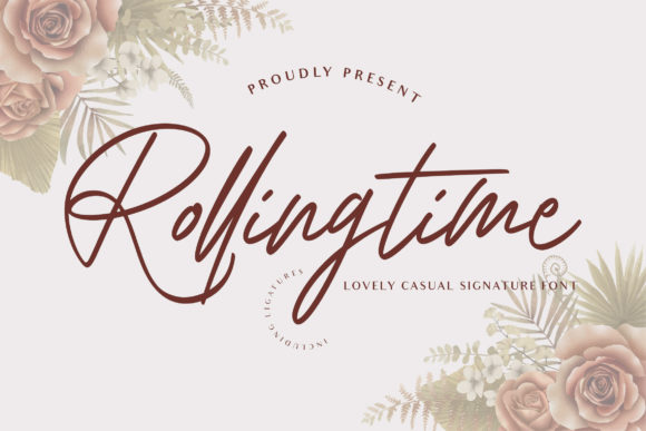 Rolling Time: A Versatile Calligraphy Font for Editorial Design