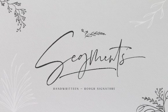 Segments: A Handwritten Font for Editorial Elegance
