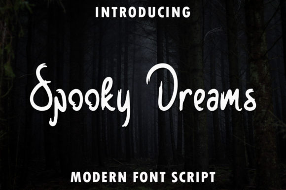 Spooky Dreams: A Charming Handwritten Font for Crafters