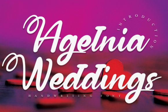 Transform Your Brand with Agelnia Weddings Font