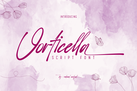 Vorticella: A Charming Cursive Script Font for Designers