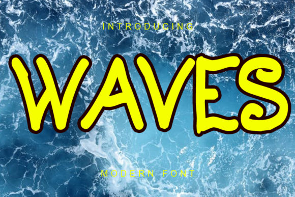 Waves: A Script Font with Fluid Elegance