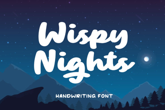 Wispy Night: A Charming Handwritten Font for Editorial Design